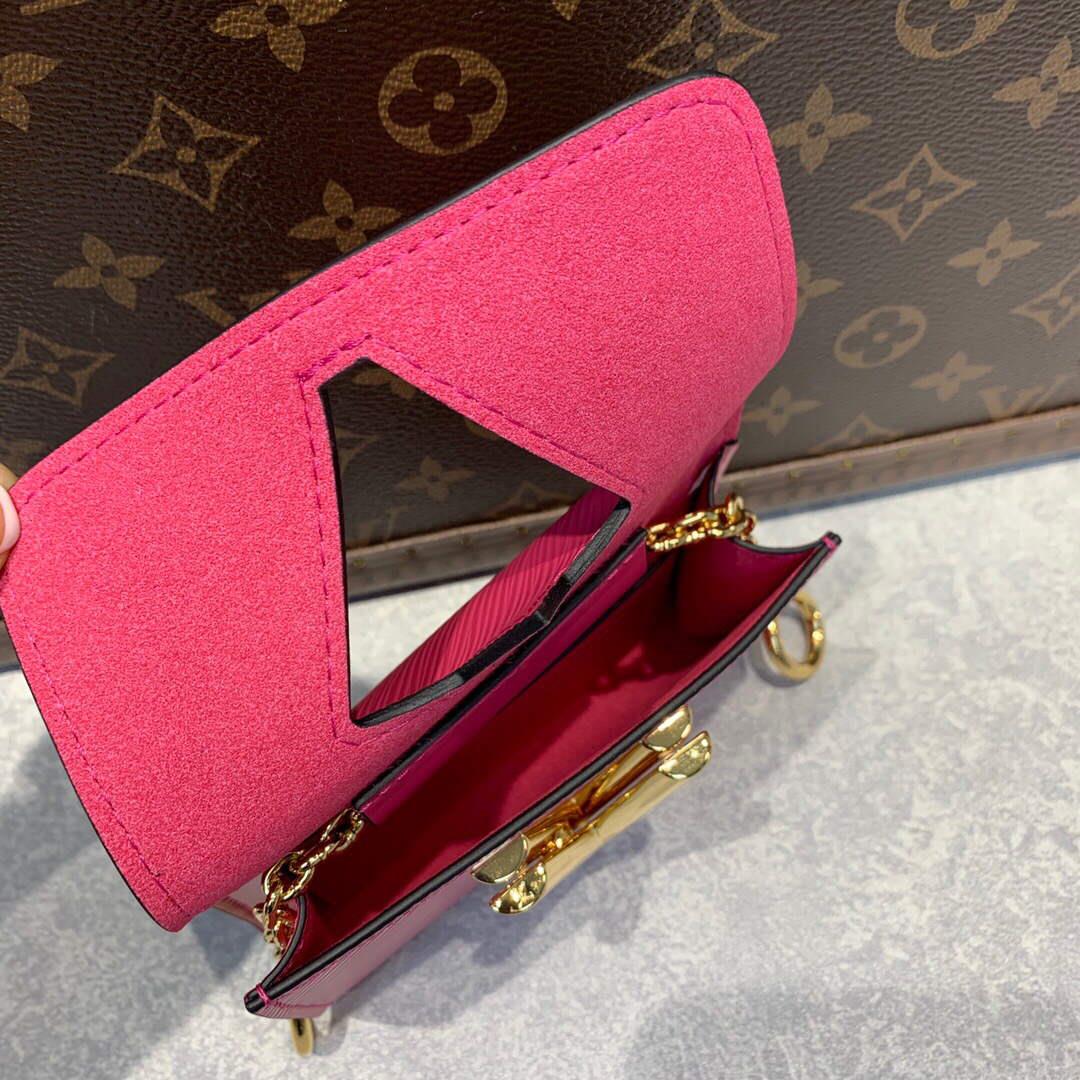 LV M59885 Louis Vuitton Twist MM Handbag Black