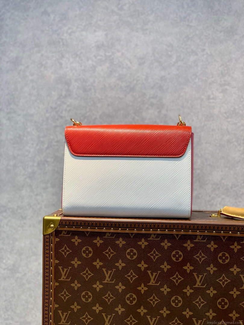 LV M59884 Louis Vuitton Twist MM Handbag Red