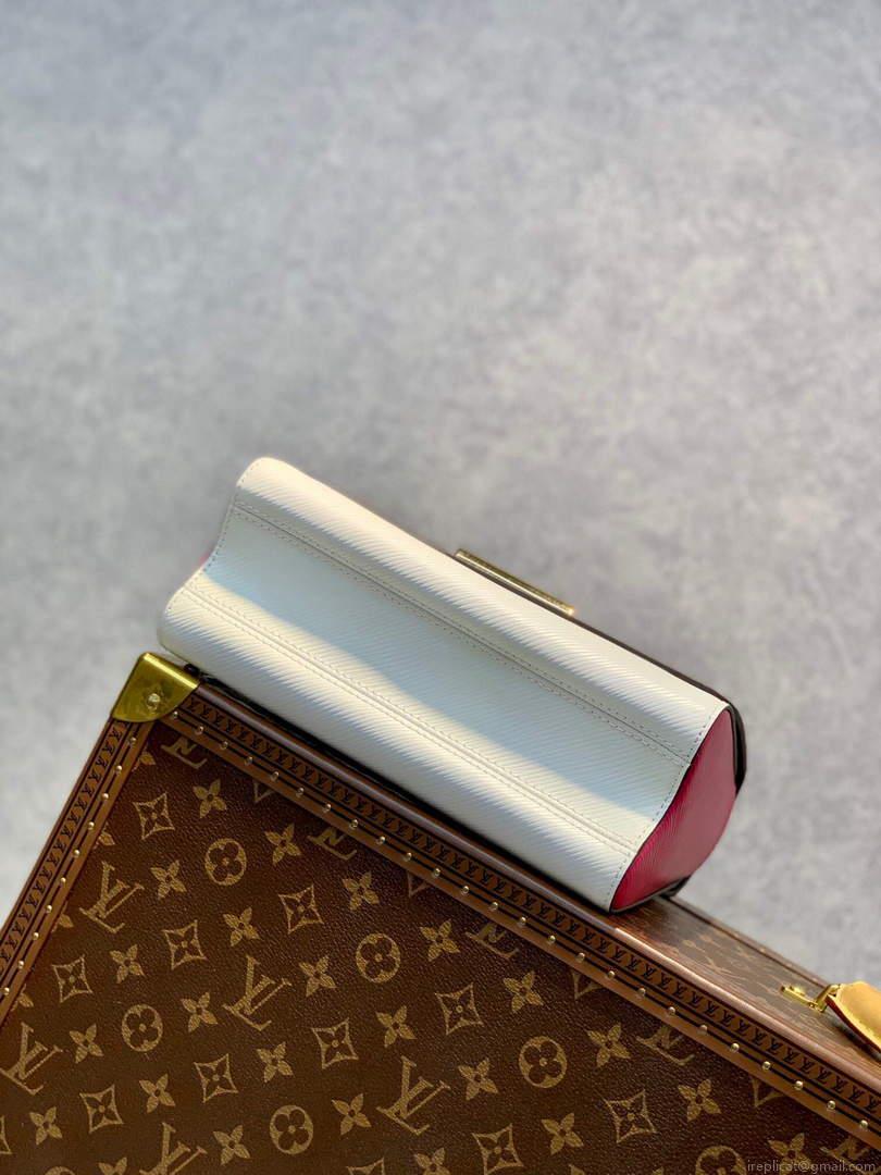 LV M59884 Louis Vuitton Twist MM Handbag Red