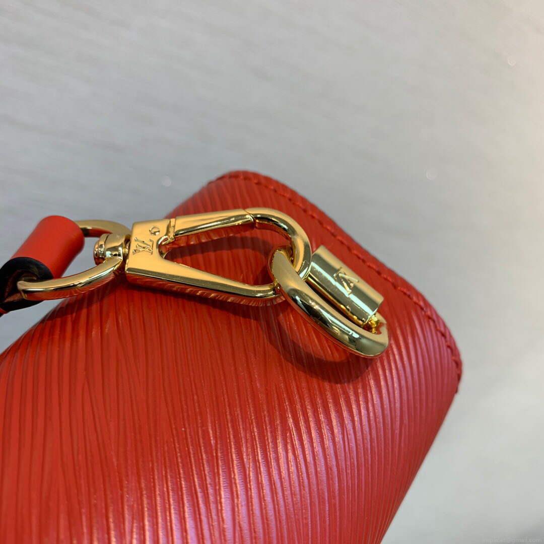 LV M59884 Louis Vuitton Twist MM Handbag Red