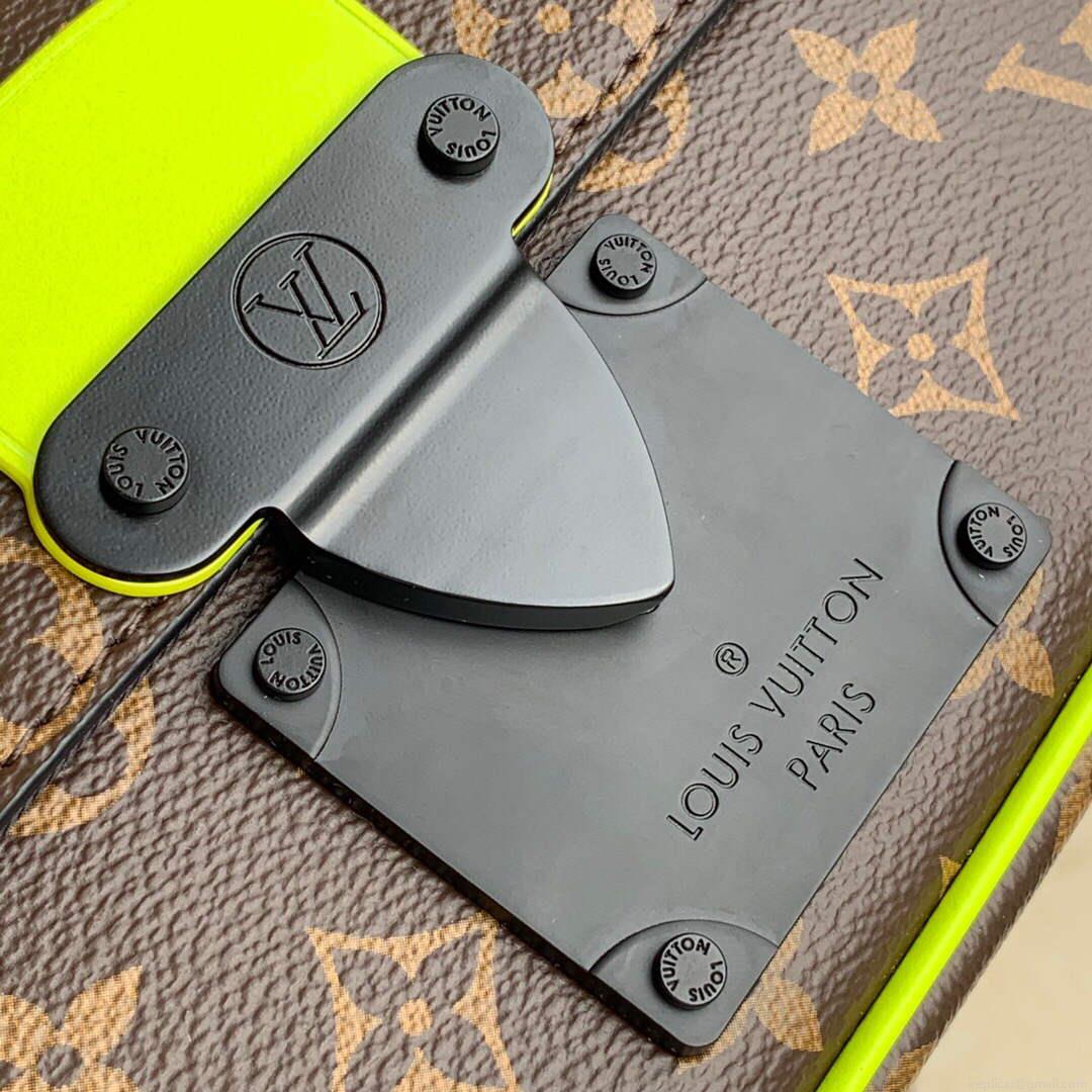 LV M45864 Louis Vuitton S Lock Sling Bag Jaune Fluo