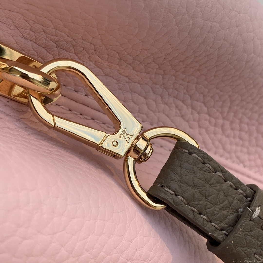 LV M59061 Louis Vuitton Capucines BB Handbag Rose Beige