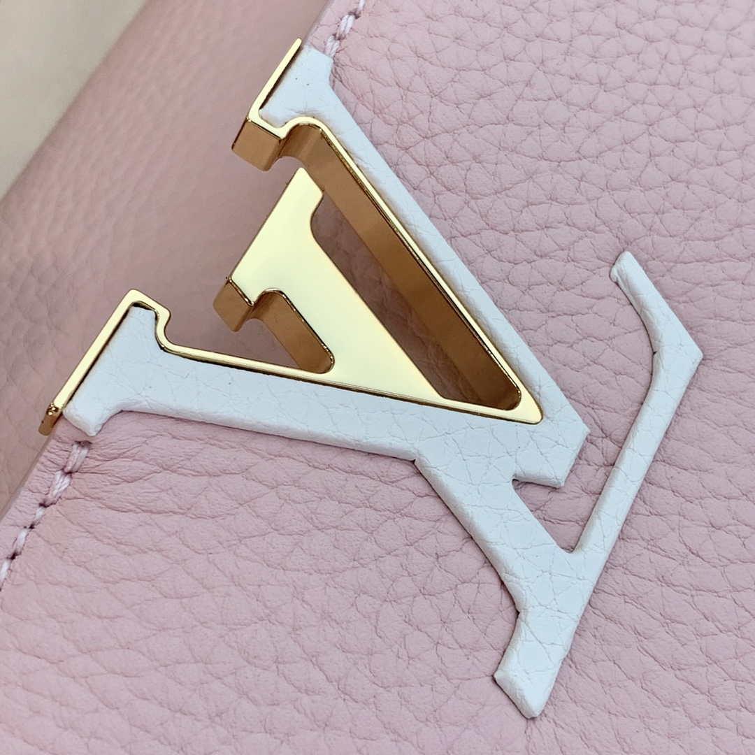 LV M59061 Louis Vuitton Capucines BB Handbag Rose Beige