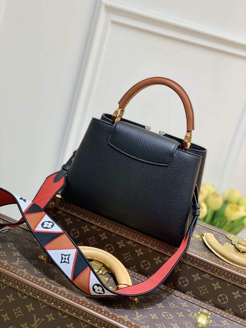 LV M59021 Louis Vuitton Capucines BB Handbag Black