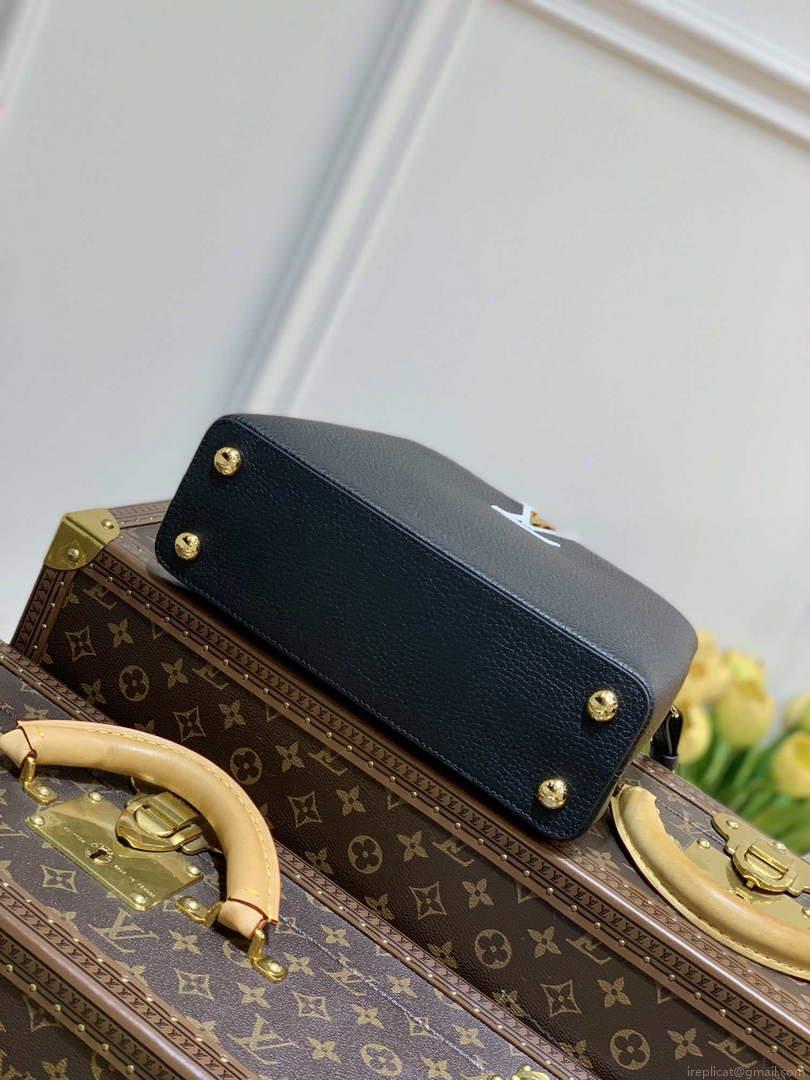 LV M59021 Louis Vuitton Capucines BB Handbag Black