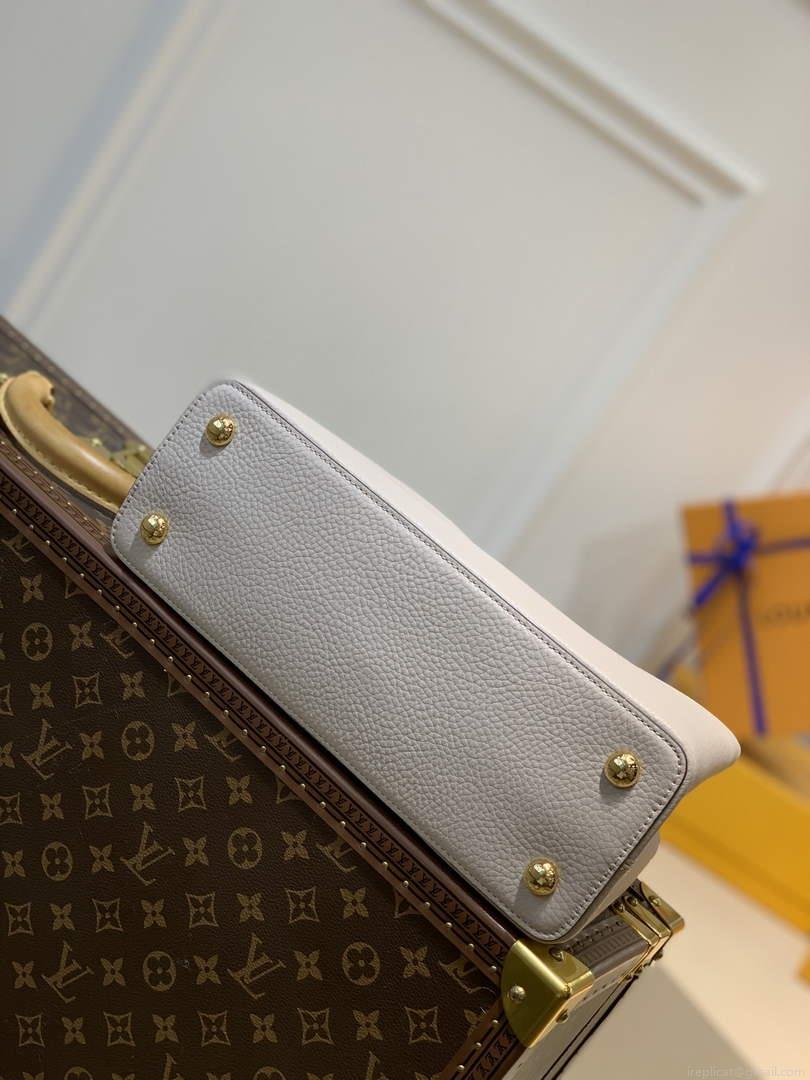 LV M57904 Louis Vuitton Capucines MM Handbag M57903 Apricot and Orange