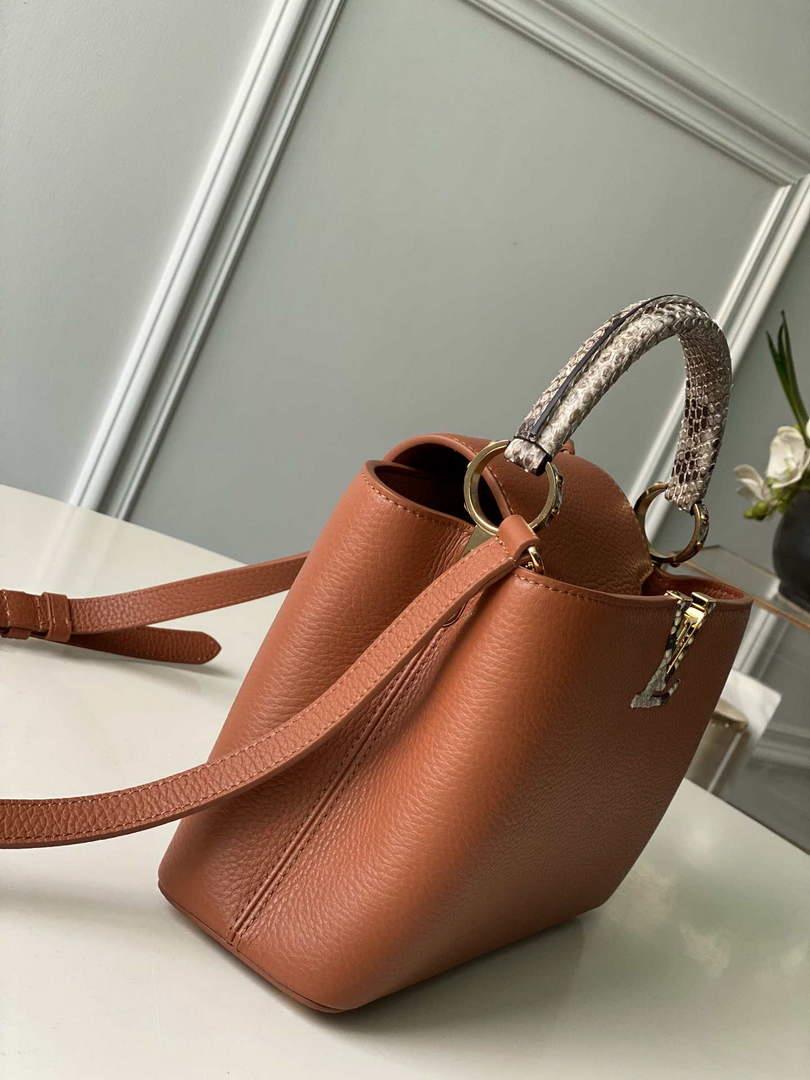 LV N97980 Louis Vuitton Capucines BB Handbag Brown