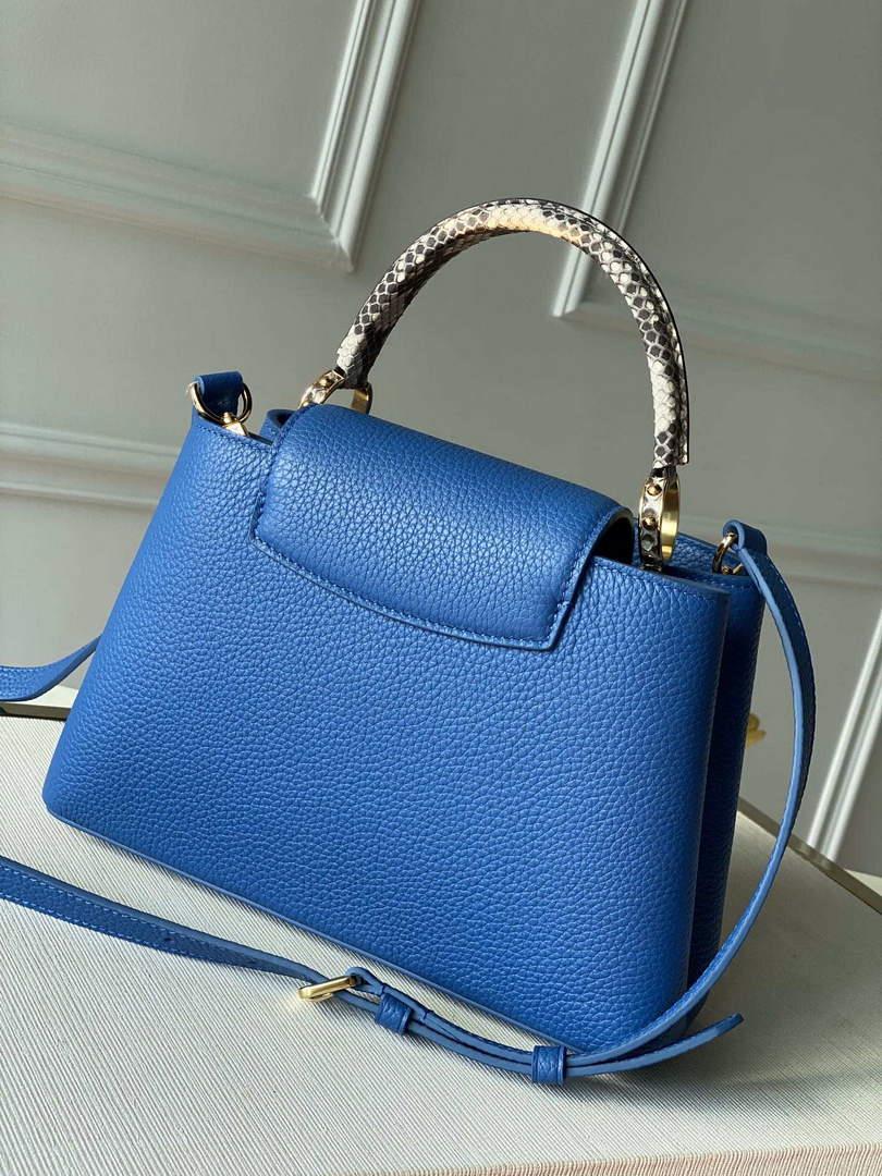 LV N98388 Louis Vuitton Capucines BB Handbag Blue