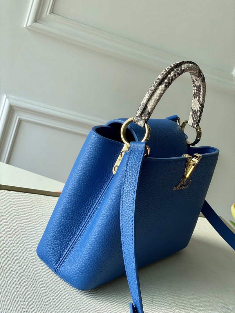 LV N98388 Louis Vuitton Capucines BB Handbag Blue