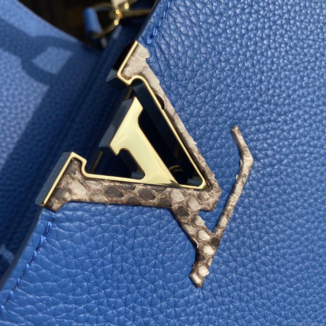 LV N98388 Louis Vuitton Capucines BB Handbag Blue