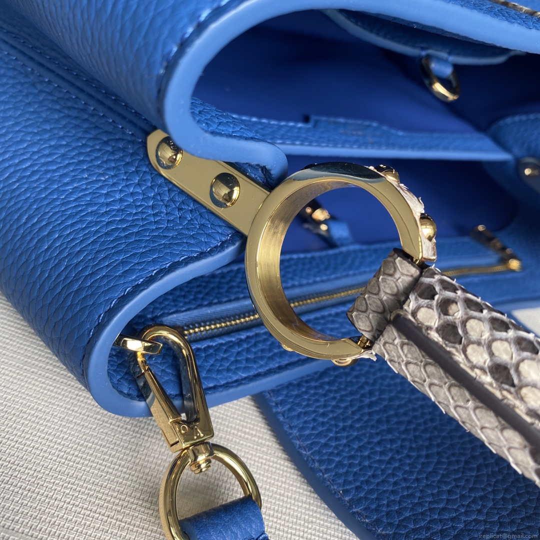 LV N98388 Louis Vuitton Capucines BB Handbag Blue
