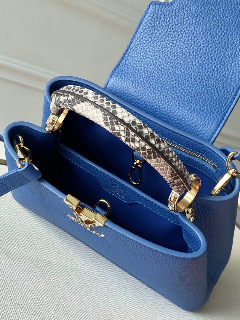 LV N98388 Louis Vuitton Capucines BB Handbag Blue
