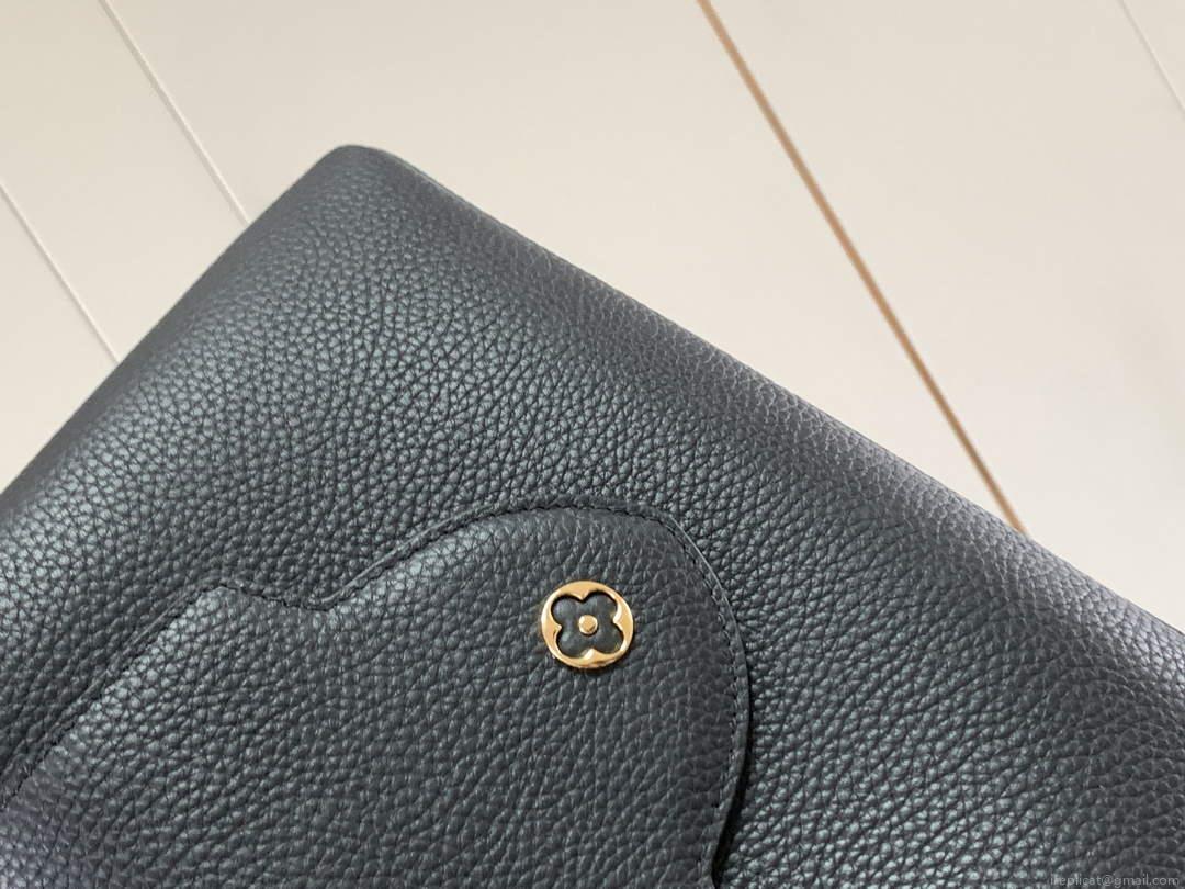 LV M58732 Louis Vuitton Capucines MM Handbag Black