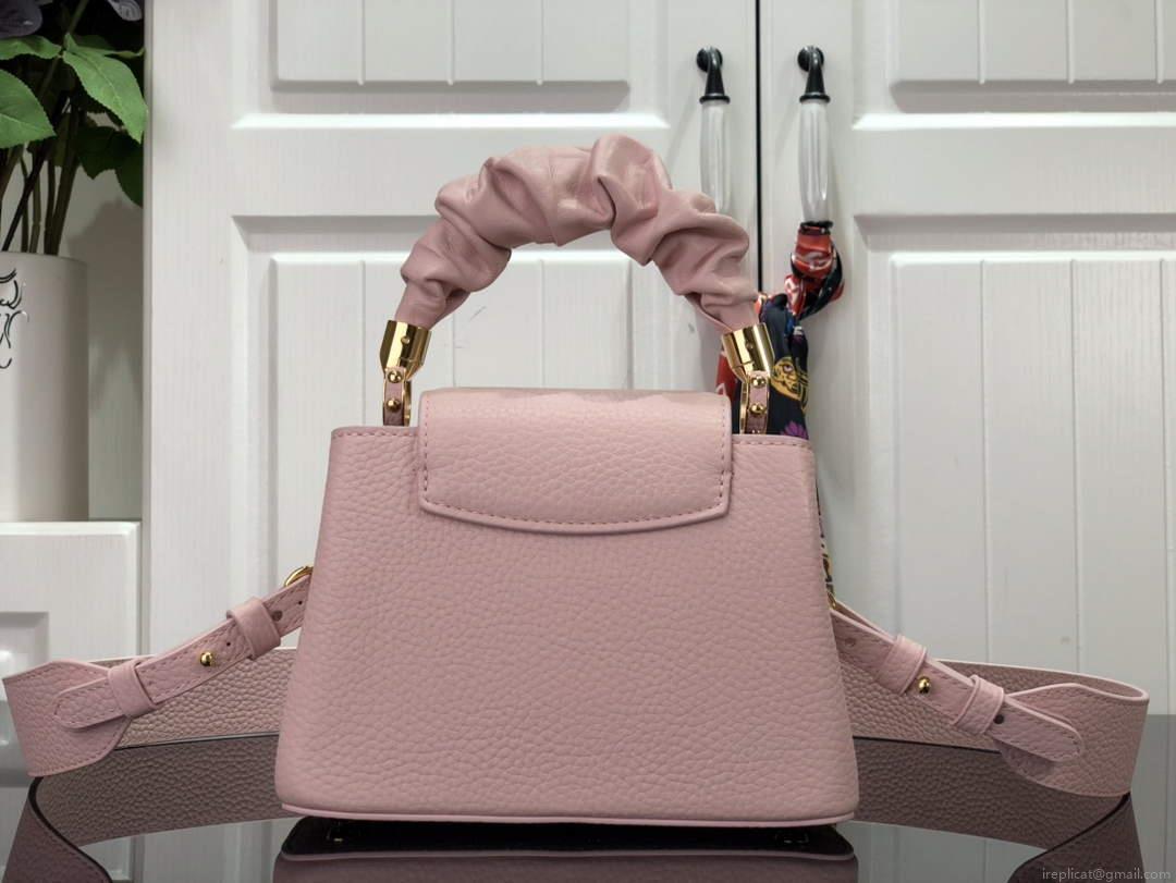 LV M58586 Louis Vuitton Capucines Mini BB Handbag Pink