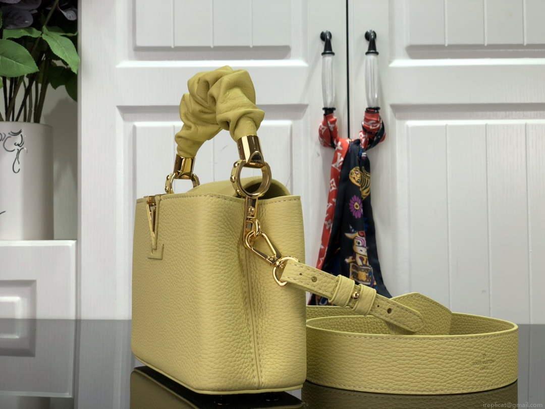 LV M58586 Louis Vuitton Capucines Mini BB Handbag Yellow