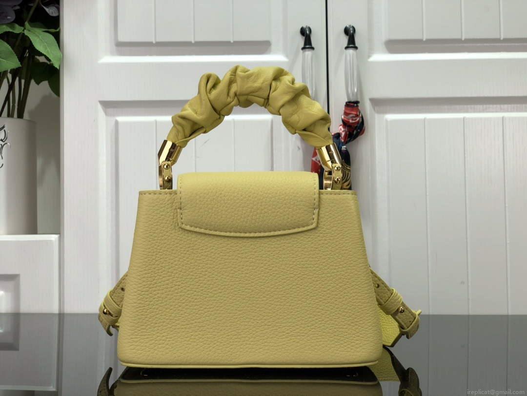 LV M58586 Louis Vuitton Capucines Mini BB Handbag Yellow
