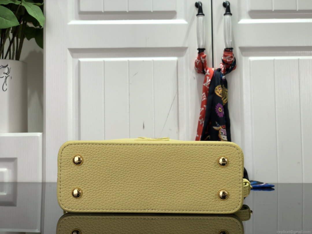 LV M58586 Louis Vuitton Capucines Mini BB Handbag Yellow