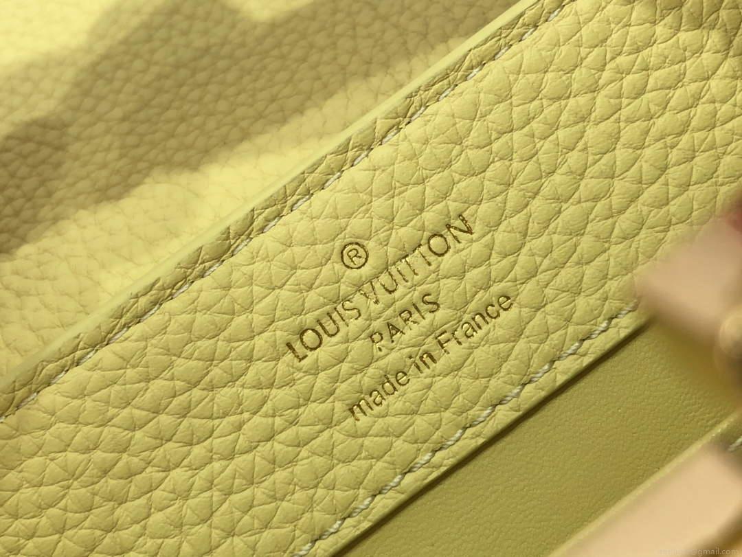 LV M58586 Louis Vuitton Capucines Mini BB Handbag Yellow