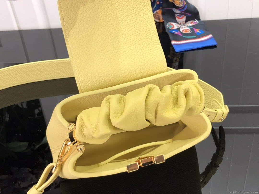 LV M58586 Louis Vuitton Capucines Mini BB Handbag Yellow