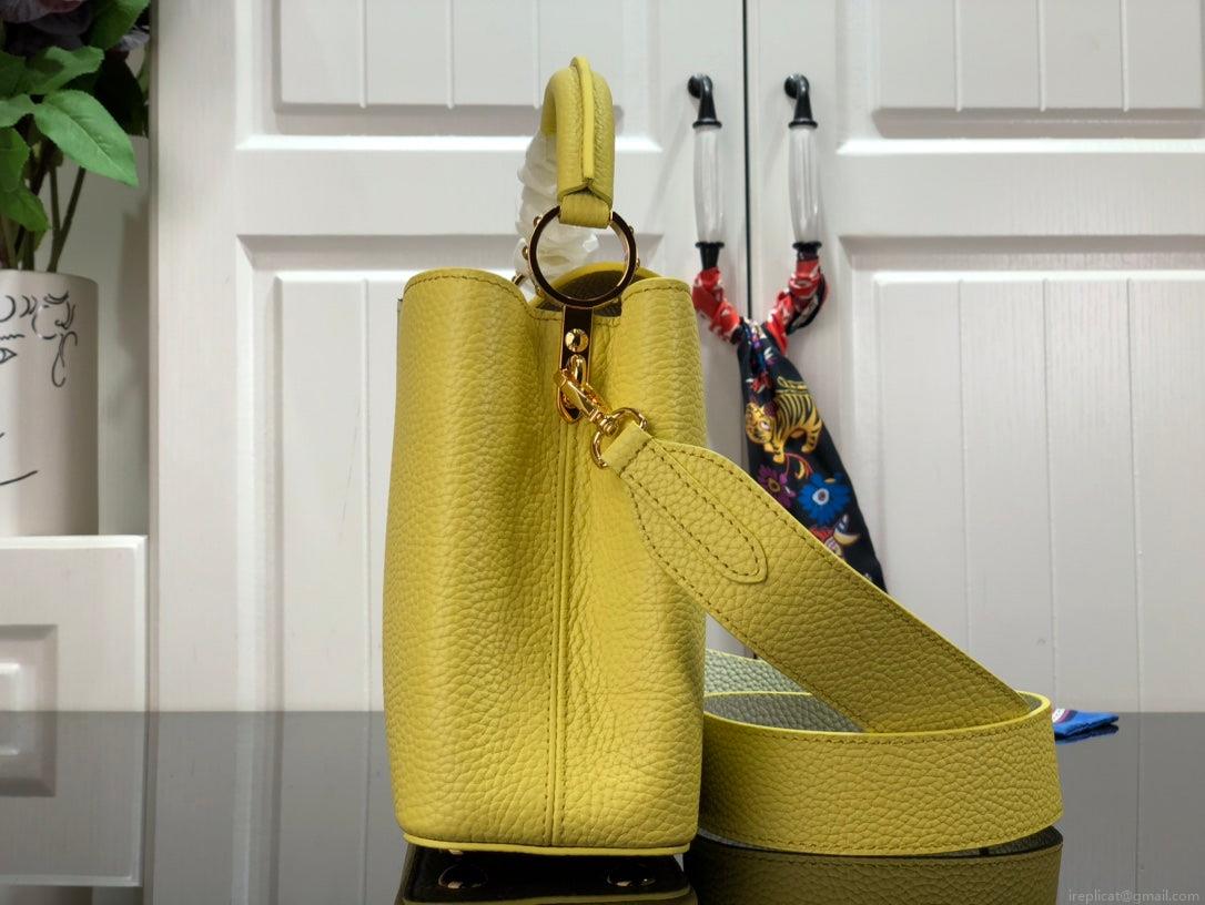 LV m59434 Louis Vuitton Capucines BB Handbag Yellow
