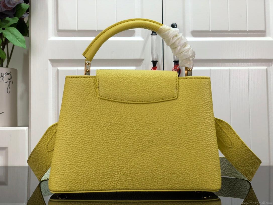 LV m59434 Louis Vuitton Capucines BB Handbag Yellow