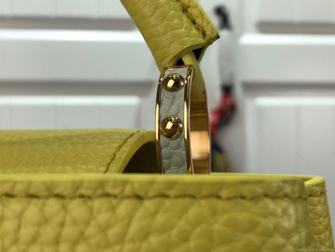 LV m59434 Louis Vuitton Capucines BB Handbag Yellow