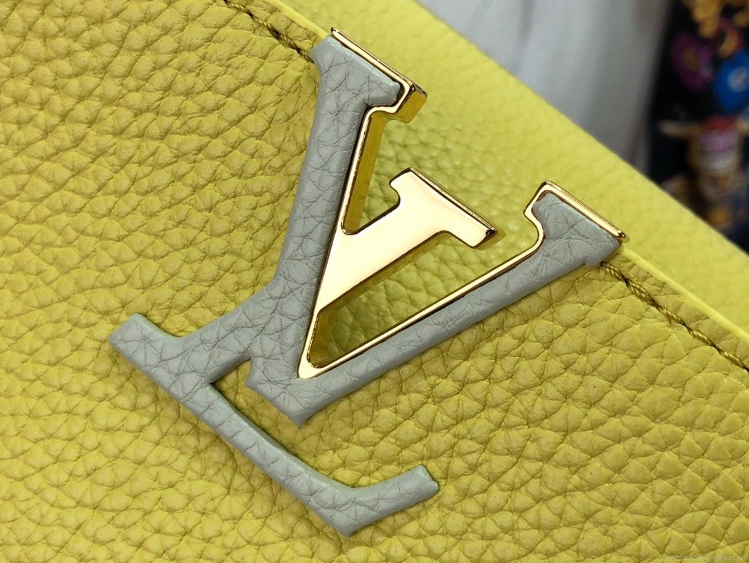 LV m59434 Louis Vuitton Capucines BB Handbag Yellow