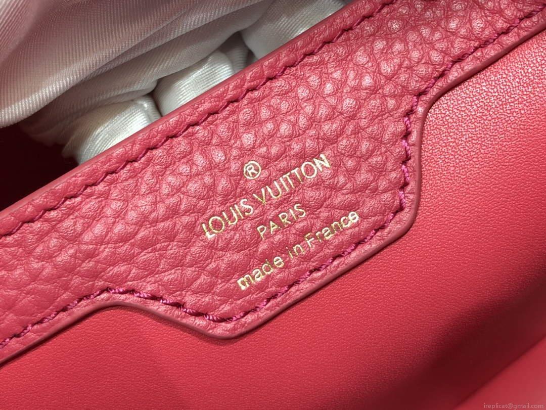 LV M59882 Louis Vuitton Capucines MM Handbag Black