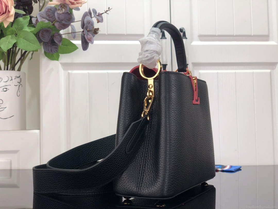 LV M59882 Louis Vuitton Capucines BB Handbag M59883 Black