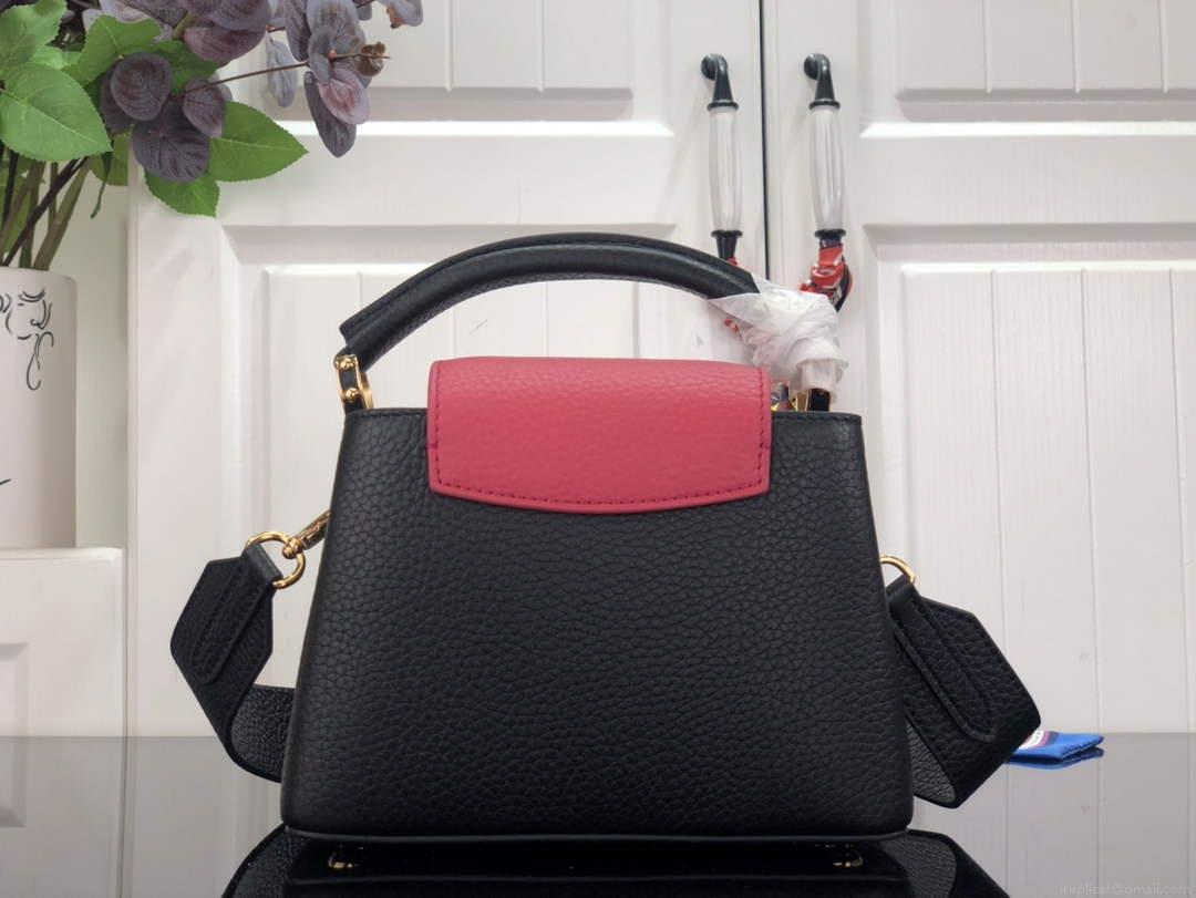 LV M59882 Louis Vuitton Capucines Mini BB Handbag Black