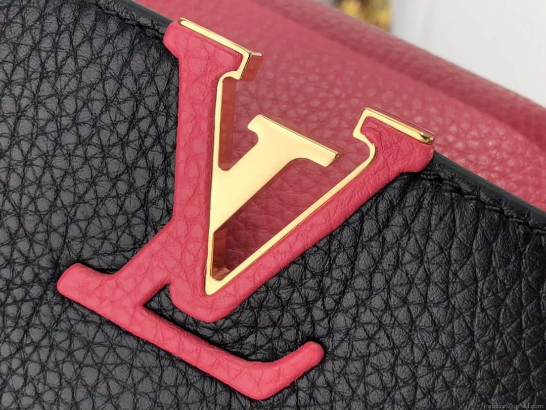 LV M59882 Louis Vuitton Capucines Mini BB Handbag Black