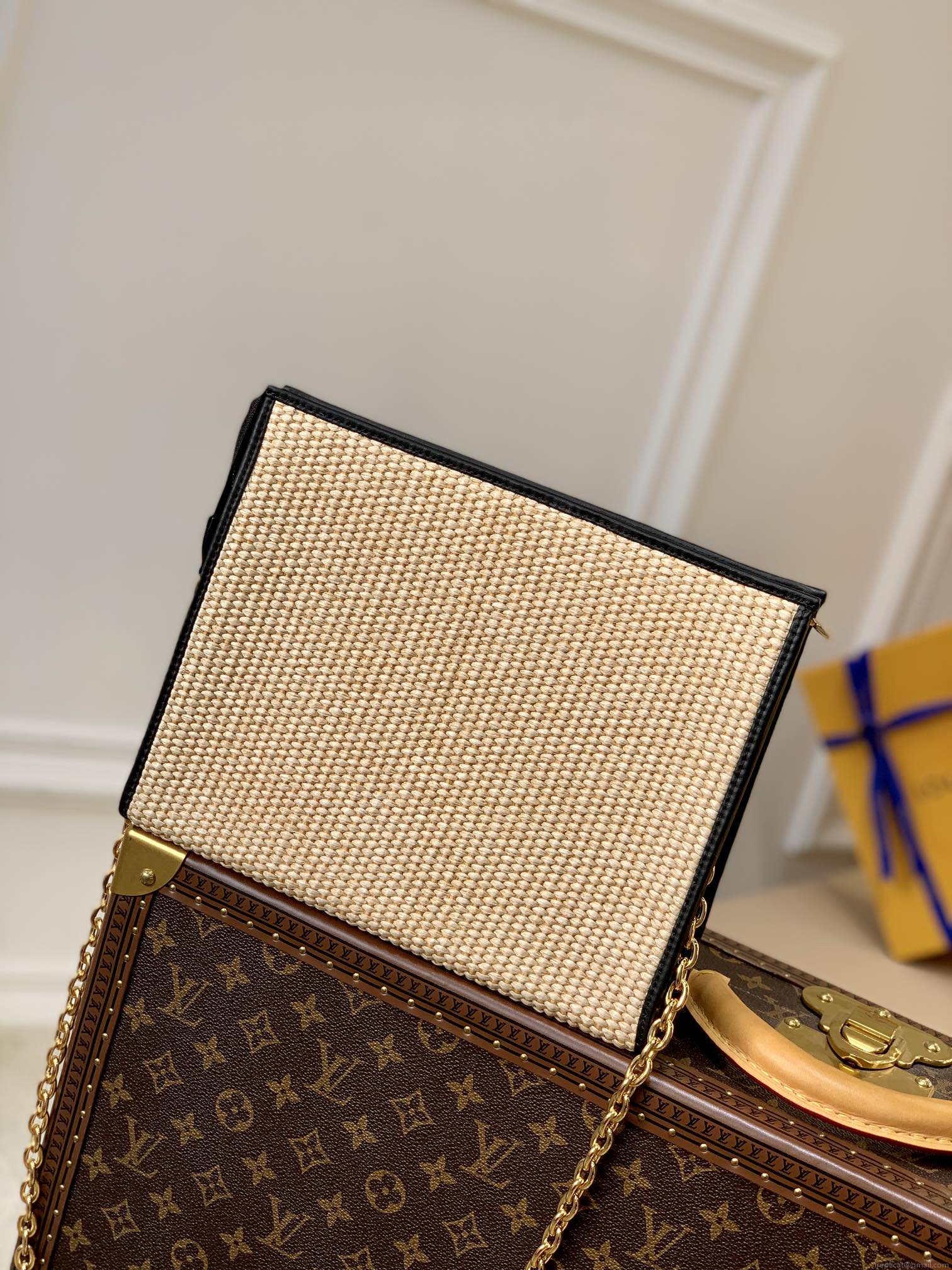 LV M81366 Louis Vuitton Toiletry Pouch on chain Natural and Black