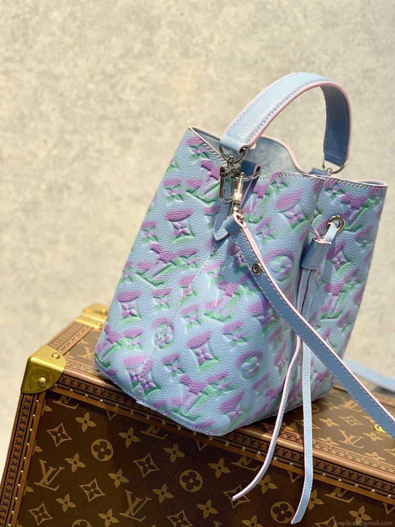 LV M46174 Louis Vuitton NÉONOÉ BB Bucket Bag Blue
