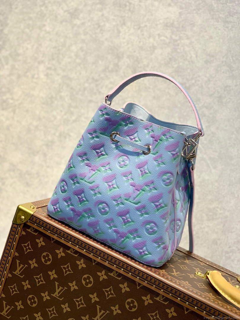 LV M46174 Louis Vuitton NÉONOÉ BB Bucket Bag Blue