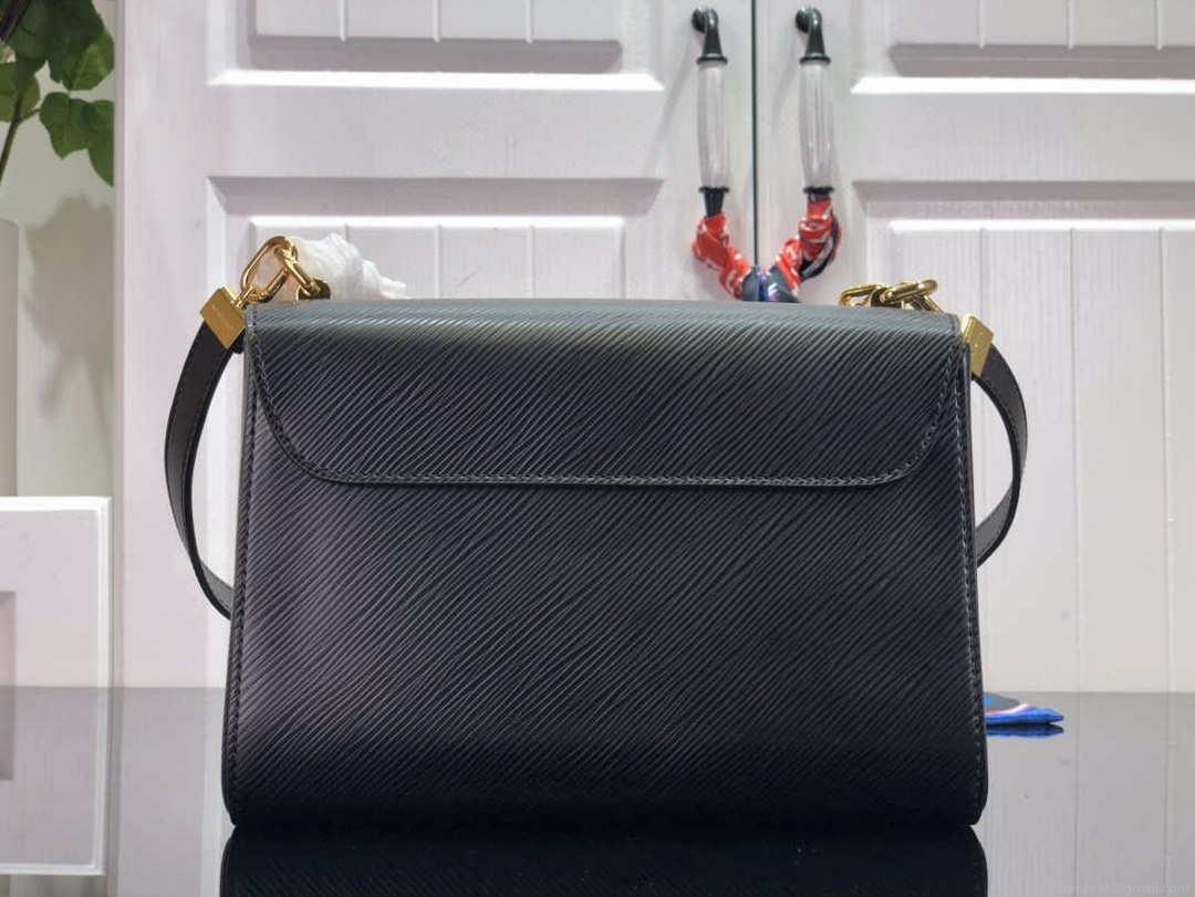 LV M59402 Louis Vuitton Twist MM Epi Grained Leather Black