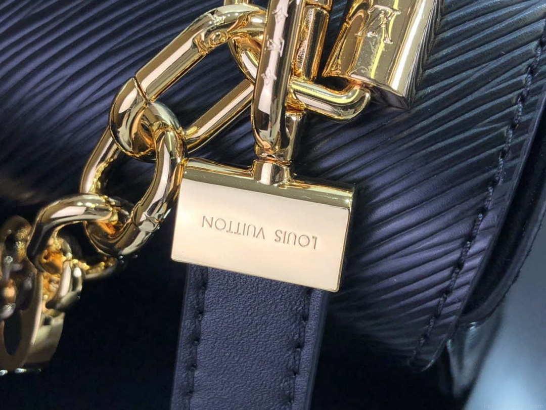 LV M59402 Louis Vuitton Twist MM Epi Grained Leather Black