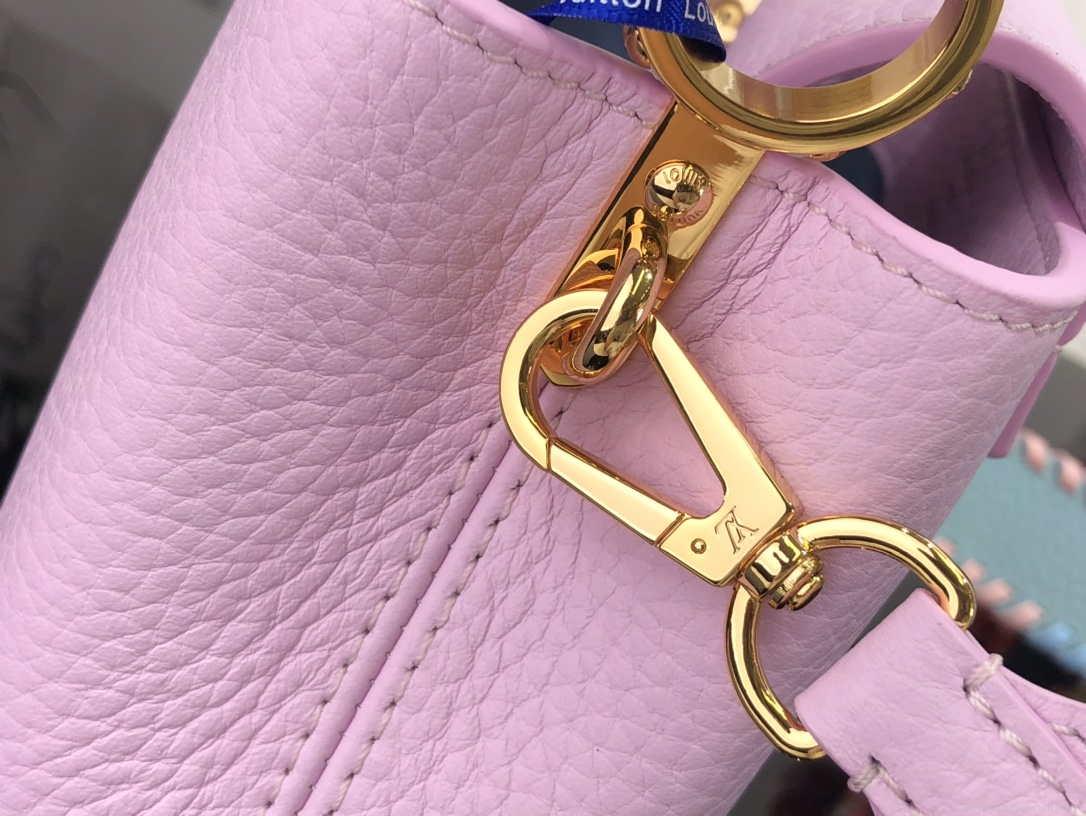 LV M57671 Louis Vuitton Capucines MM Handbag Pink