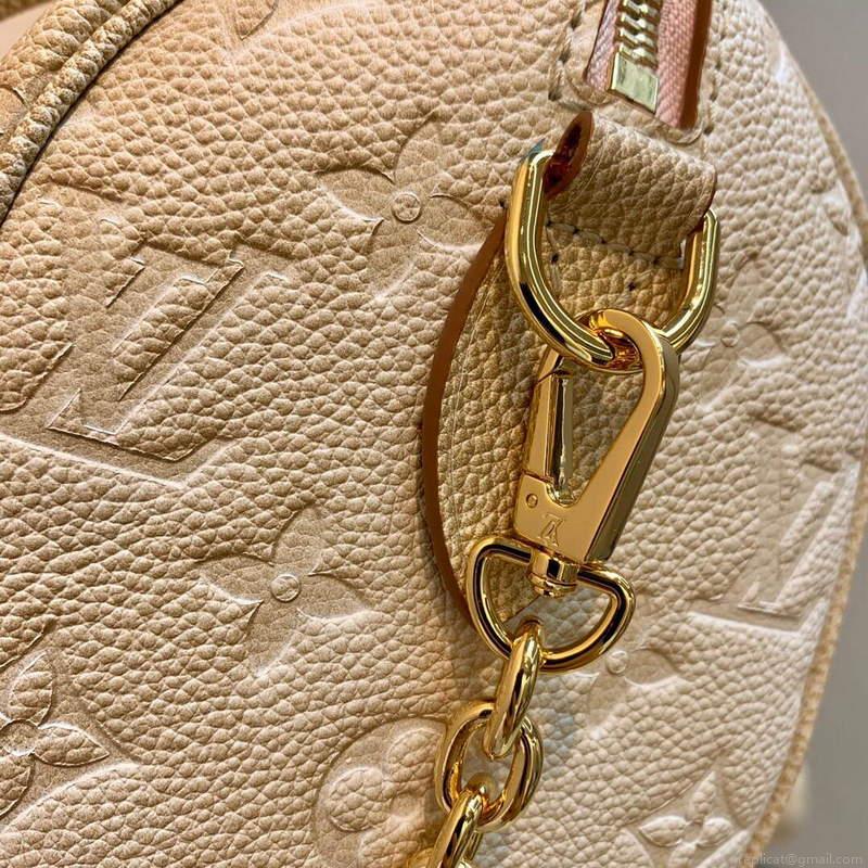 LV M46163 Louis Vuitton Speedy Bandouliere 20 Handbag Pale Beige