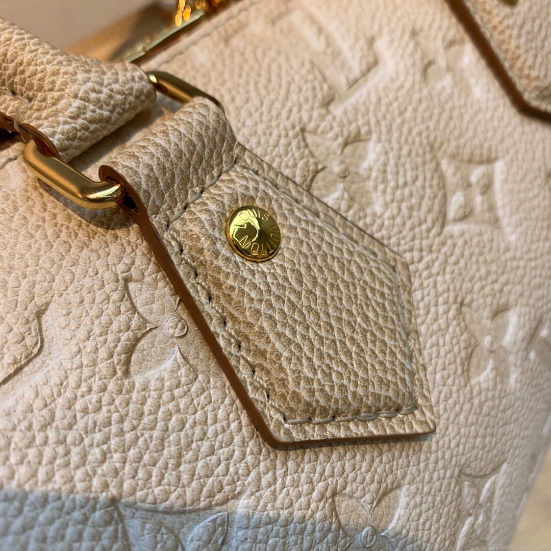 LV M46163 Louis Vuitton Speedy Bandouliere 20 Handbag Pale Beige