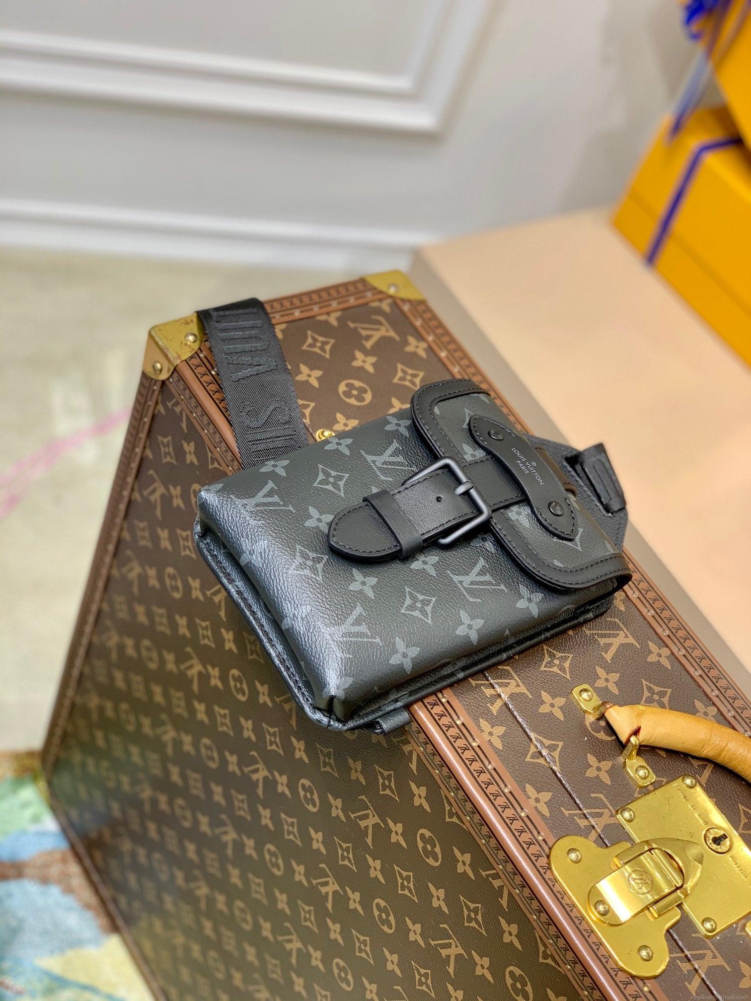 LV M45912 Louis Vuitton Saumur slingbag Monogram eclipse