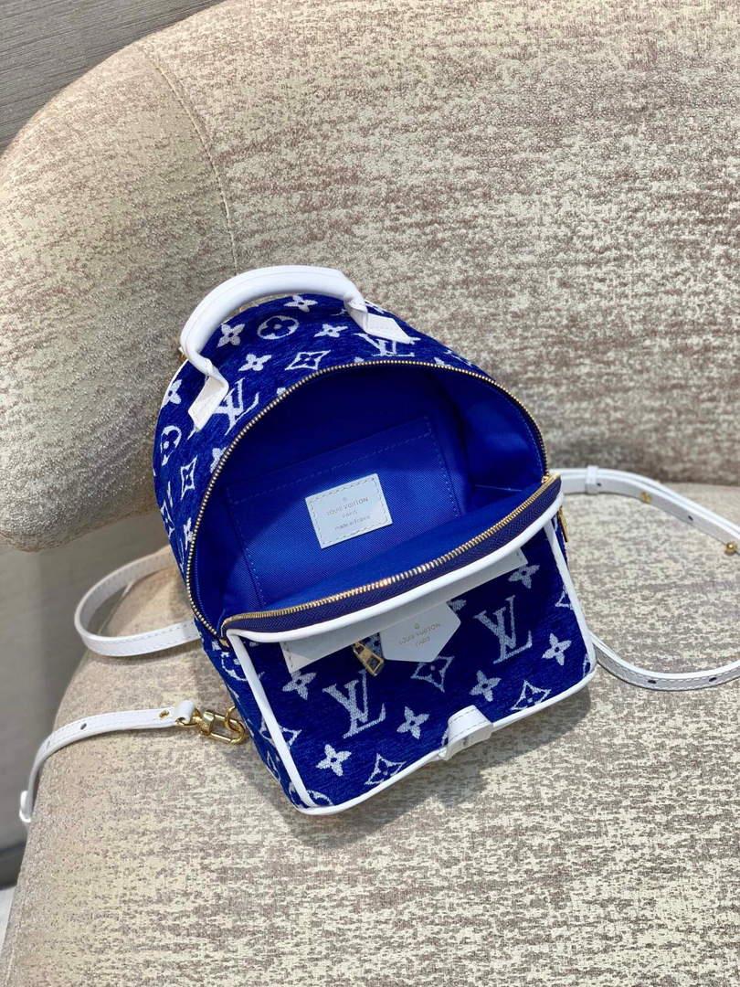 LV M46207 Louis Vuitton palm springs mini Bag Blue