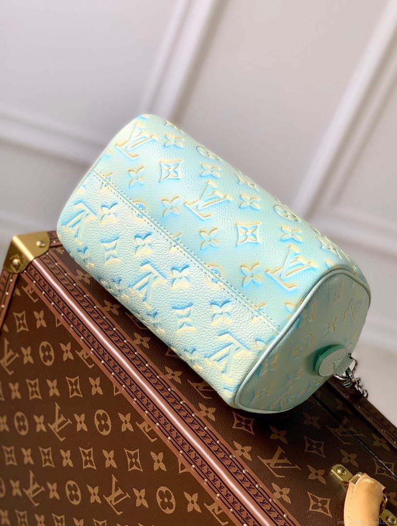 LV M46092 Louis Vuitton Speedy Bandouliere 20 Handbag Vert d’eau Green