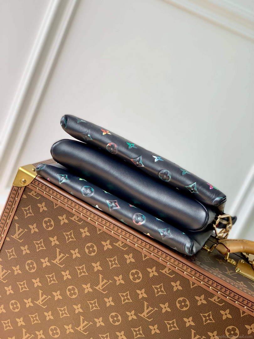 LV M21353 Louis Vuitton Coussin PM Handbag Navy Blue