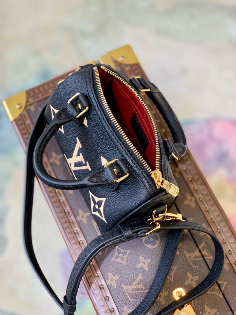 LV M81457 Louis Vuitton Nano Speedy Bag Black