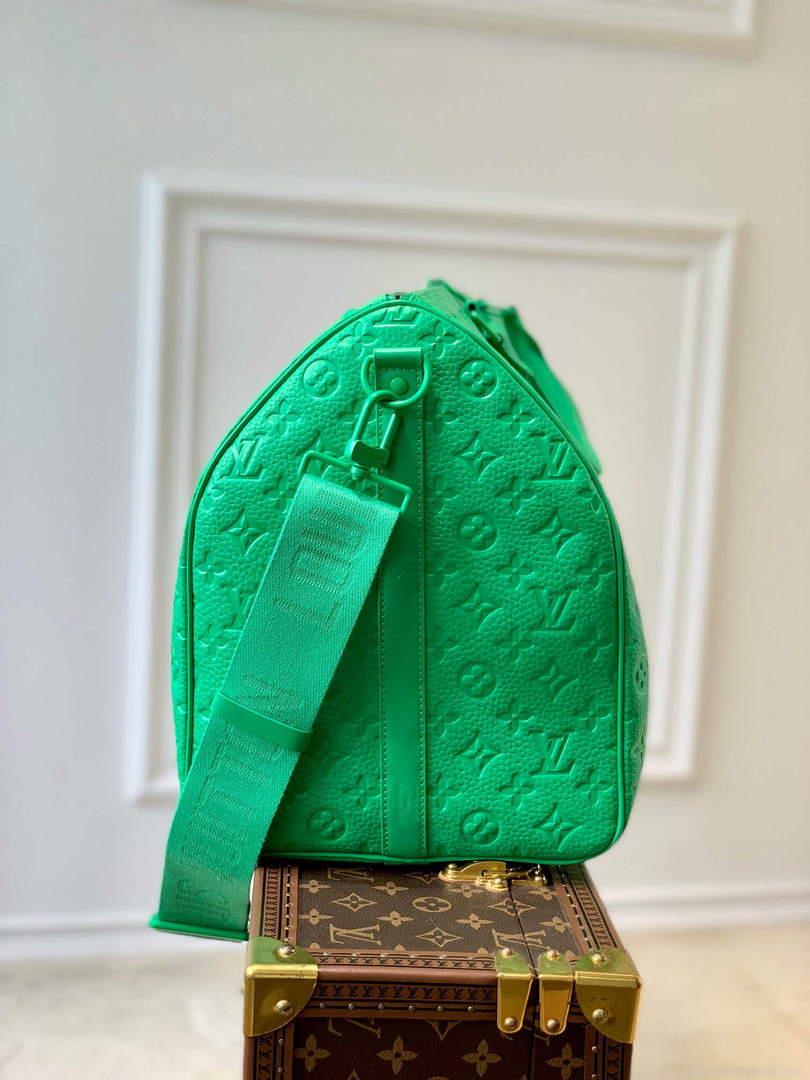 LV M20963 Louis Vuitton Keepall Bandouliere 50 Bag Minty Green