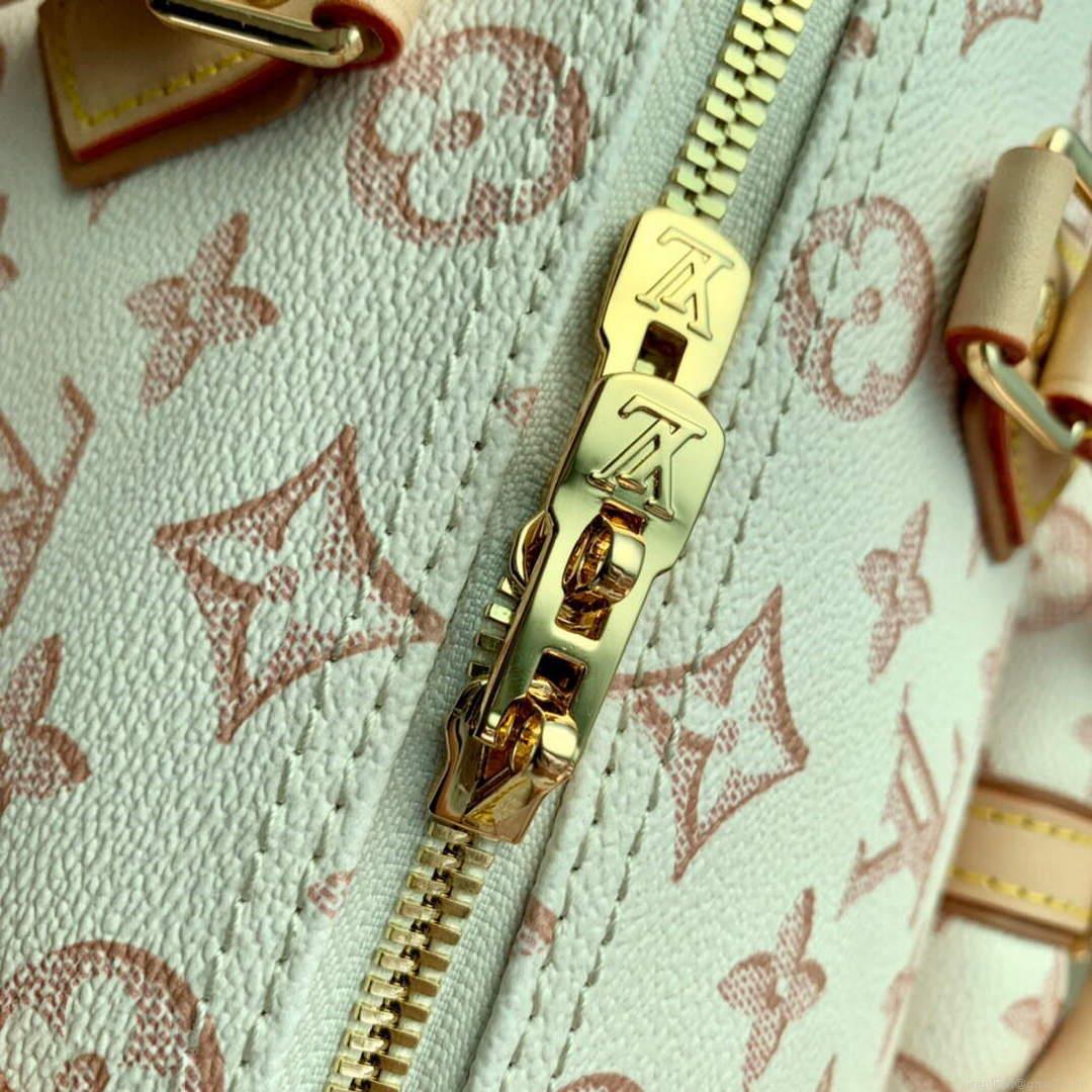 LV M20852 Louis Vuitton Speedy Bandouliere 25 Handbag White