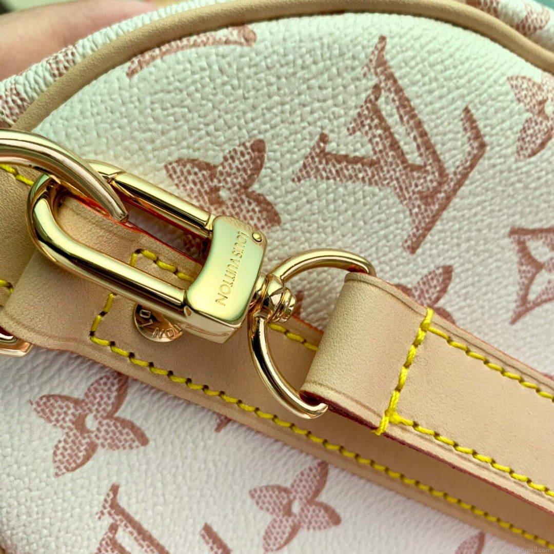 LV M20852 Louis Vuitton Speedy Bandouliere 25 Handbag White