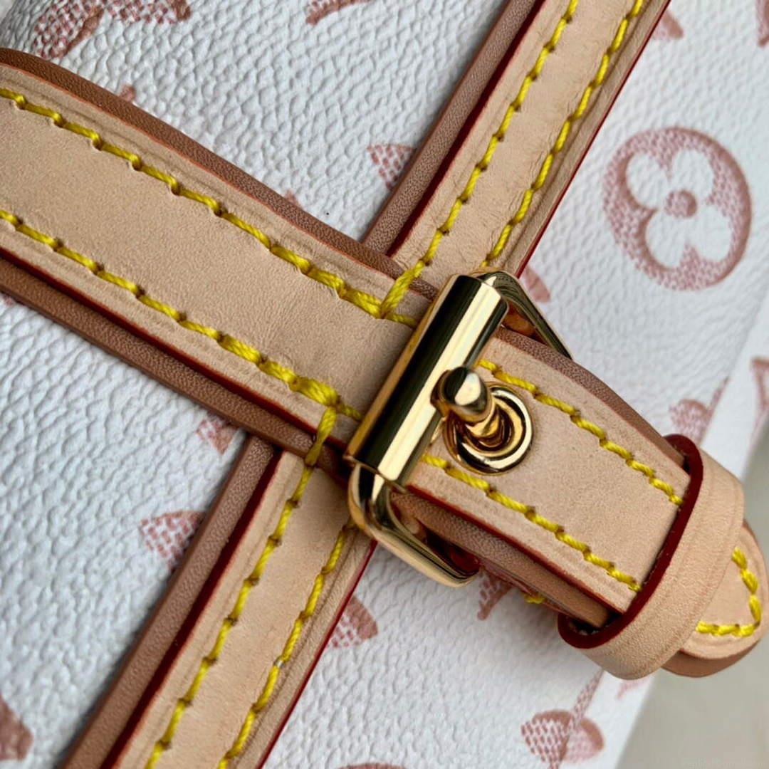 LV M20852 Louis Vuitton Speedy Bandouliere 25 Handbag White