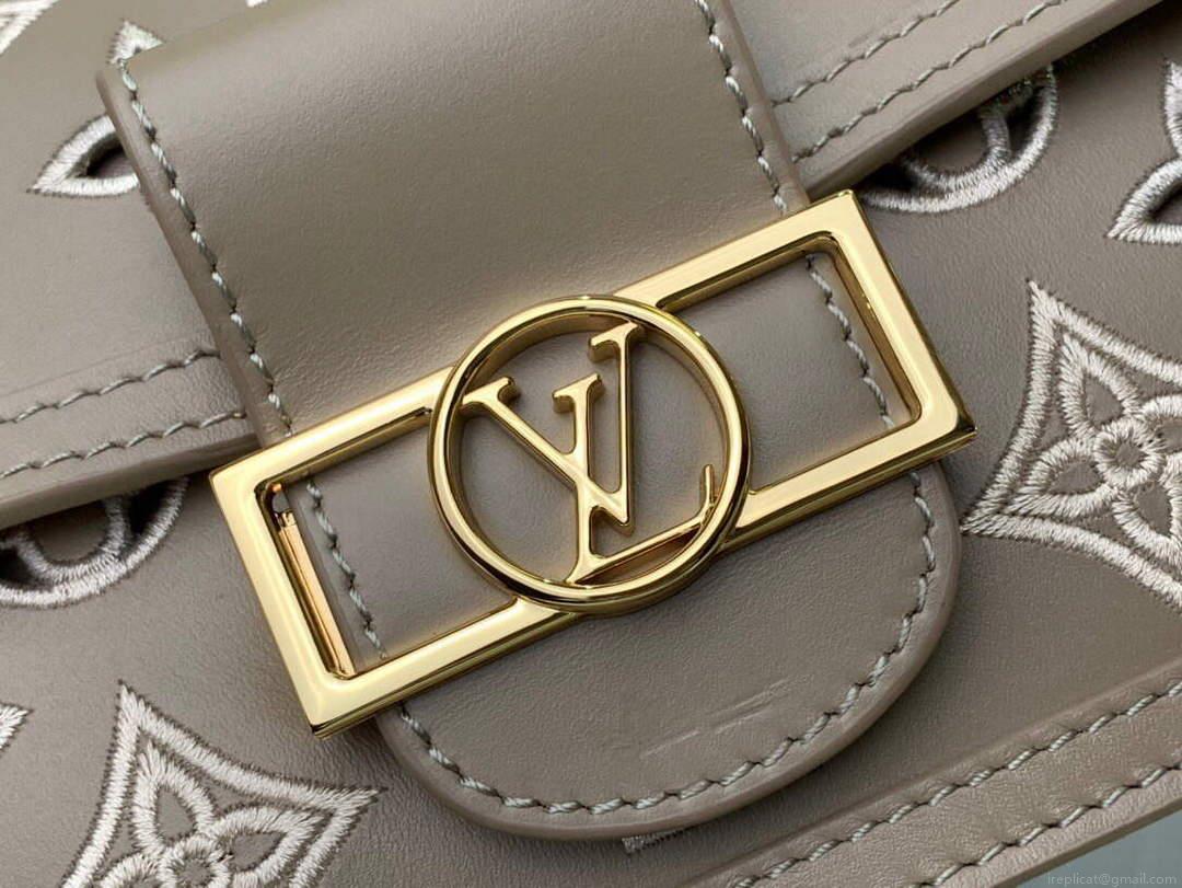 LV M20739 Louis Vuitton Dauphine East West Handbag Apricot