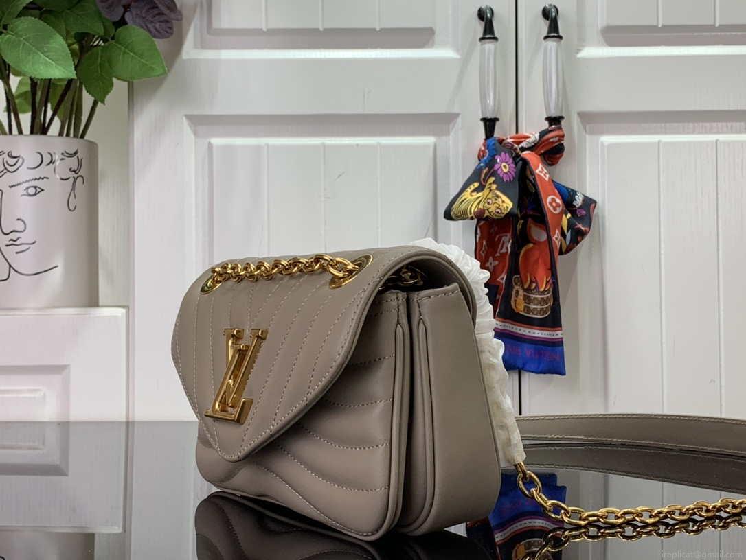 LV M20687 Louis Vuitton New Wave Multi-Pochette Leather M20838 Gray